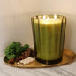 57 oz. Scalloped Candle with Rubber Wood Lid