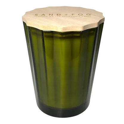 57 oz. Scalloped Candle with Rubber Wood Lid