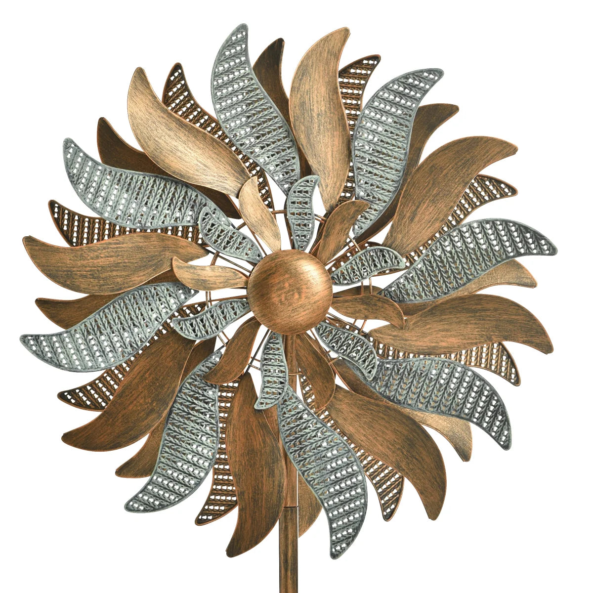 Metal Flower Wind Spinner
