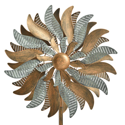 Metal Flower Wind Spinner