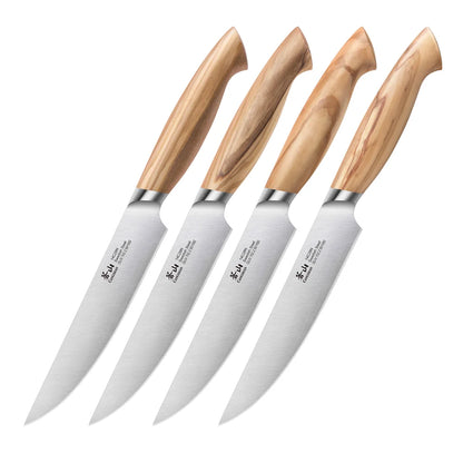 Oliv Series Swedish Steel 4-piece Steak Knife Set