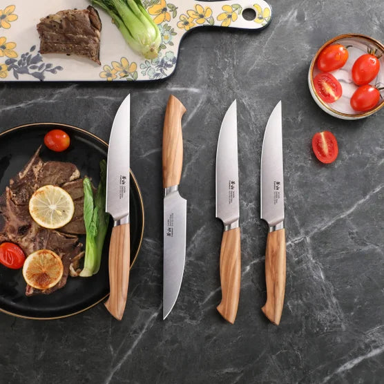 Oliv Series Swedish Steel 4-piece Steak Knife Set