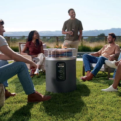 Ninja Fireside360 Outdoor Heater & Fire Pit and Top Cover Bundle