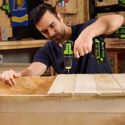 24V Drill & Impact Driver 2x2Ah Battery, 4Ah Battery, Charger