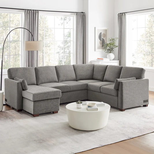 Luke Sleeper Sectional with Reversible Chaise and Storage