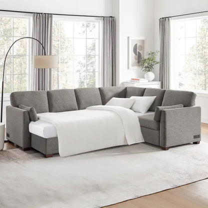 Luke Sleeper Sectional with Reversible Chaise and Storage