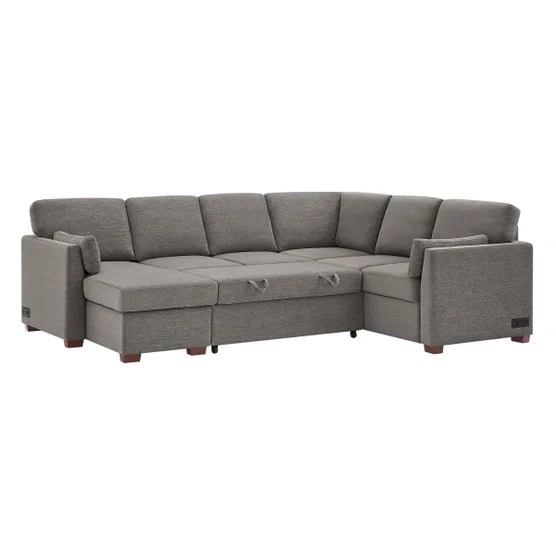 Luke Sleeper Sectional with Reversible Chaise and Storage