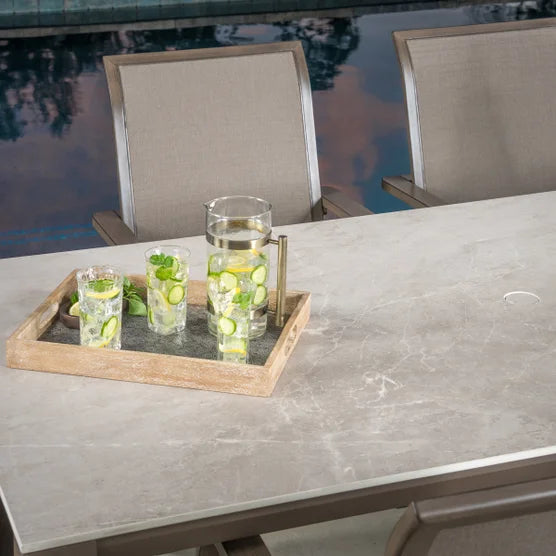 Gibson 7-piece Outdoor Patio Sling Dining Set