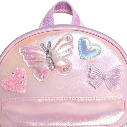 Metallic Butterfly Applique Mini Backpack