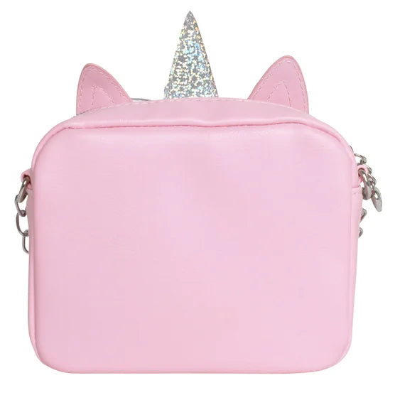 Miss Gwen Unicorn Pink Plush Crossbody Bag