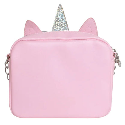Miss Gwen Unicorn Pink Plush Crossbody Bag