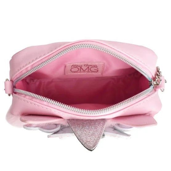 Miss Gwen Unicorn Pink Plush Crossbody Bag