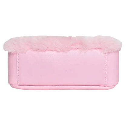 Miss Gwen Unicorn Pink Plush Crossbody Bag