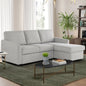Cameron Convertible Sofa with Reversible Chaise and Storage, Beige