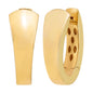 14kt Yellow Gold Graduated Oval Hoop Earrings