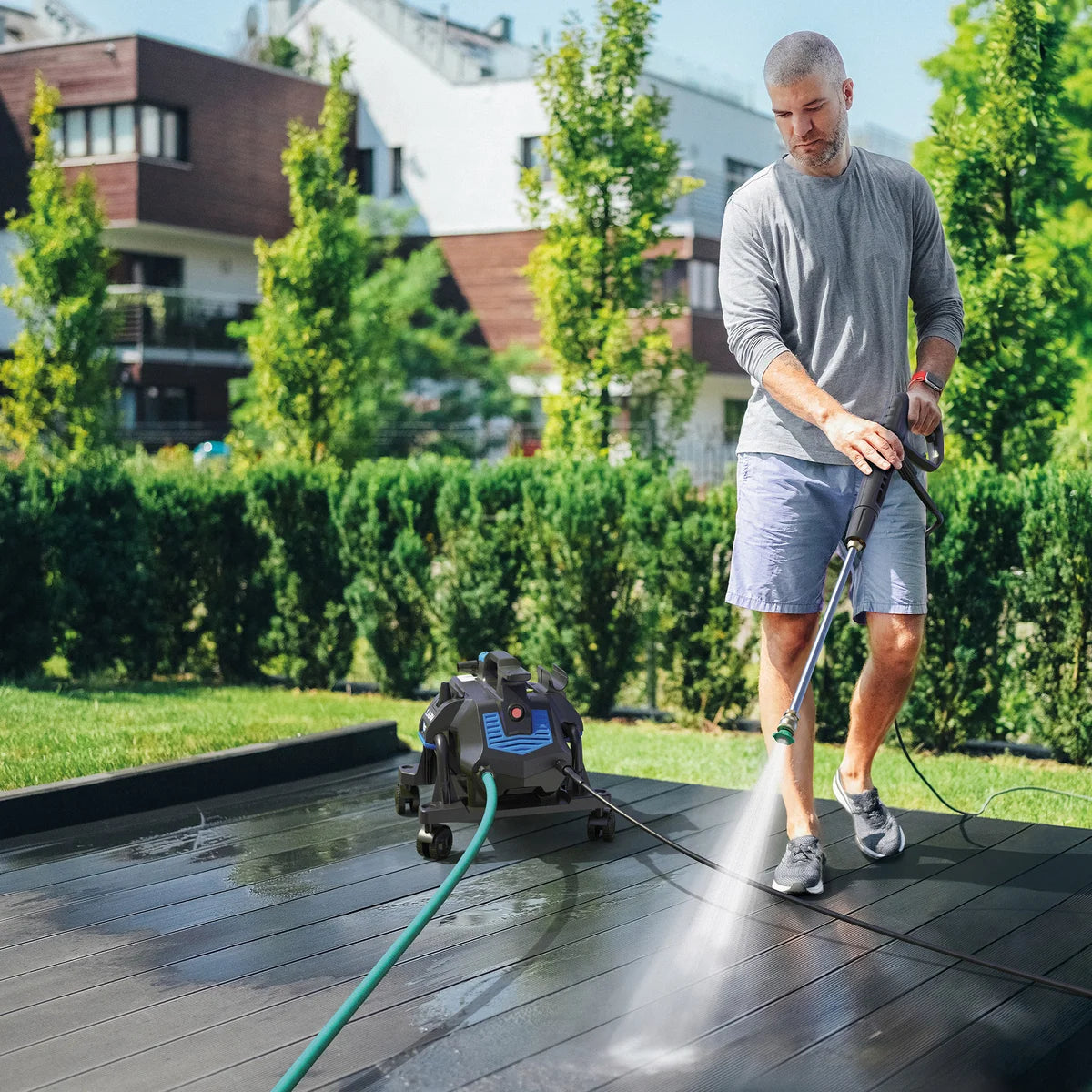 AR Blue Clean XWM2300 2300 PSI 1.3 GPM, 3-In-1 Electric Pressure Washer