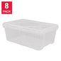 InstaView 13 Quart Clear Plastic Stackable Storage Bins