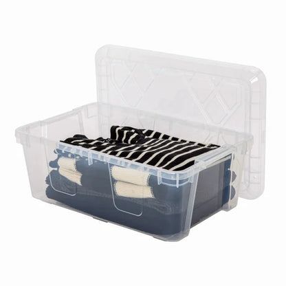 InstaView 13 Quart Clear Plastic Stackable Storage Bins