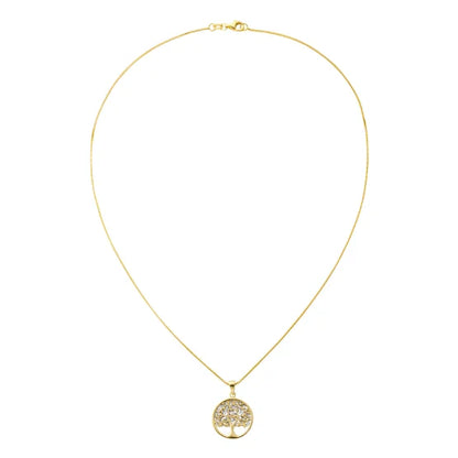 14kt Two-Toned Tree of Life Pendant