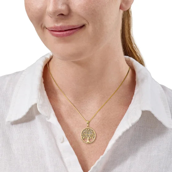14kt Two-Toned Tree of Life Pendant