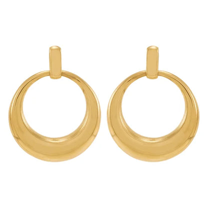 14kt Yellow Gold Doorknocker Earrings
