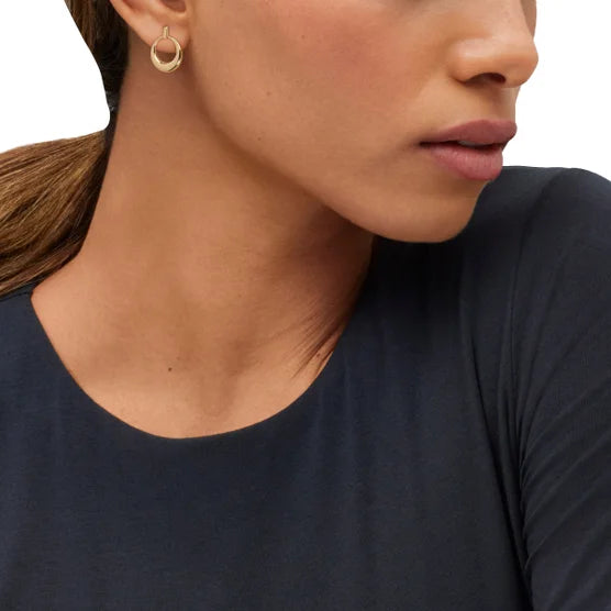 14kt Yellow Gold Doorknocker Earrings