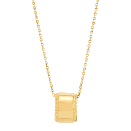 14kt Yellow Gold Wide Ring Pendant