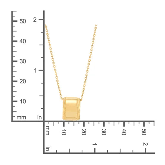 14kt Yellow Gold Wide Ring Pendant