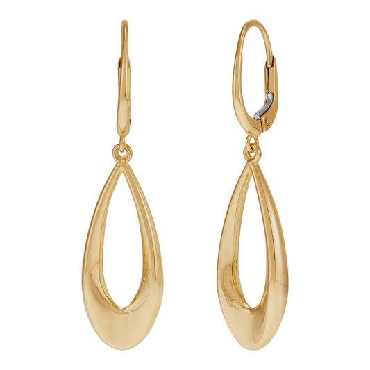 14kt Yellow Gold Graduated Teardrop Earrings