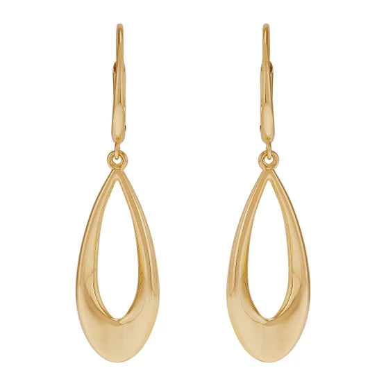 14kt Yellow Gold Graduated Teardrop Earrings