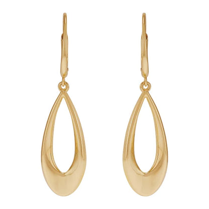 14kt Yellow Gold Graduated Teardrop Earrings
