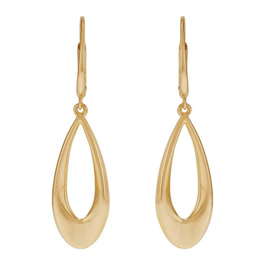 14kt Yellow Gold Graduated Teardrop Earrings