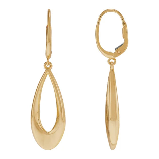 14kt Yellow Gold Graduated Teardrop Earrings