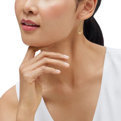 14kt Yellow Gold Graduated Teardrop Earrings