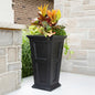 Fairfield 34 in. Tall Self Watering Planter, Black