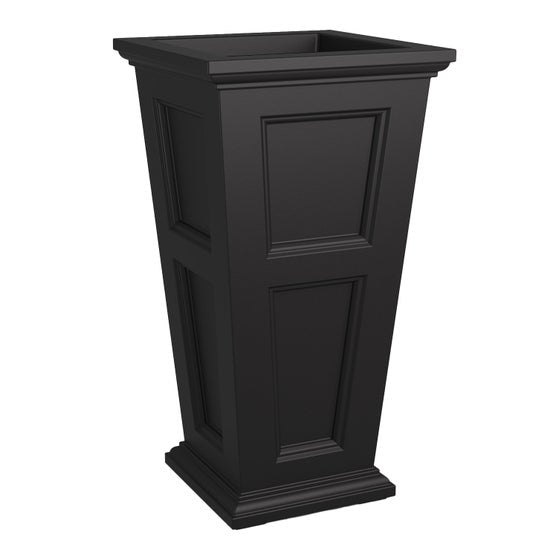 Fairfield 34 in. Tall Self Watering Planter, Black
