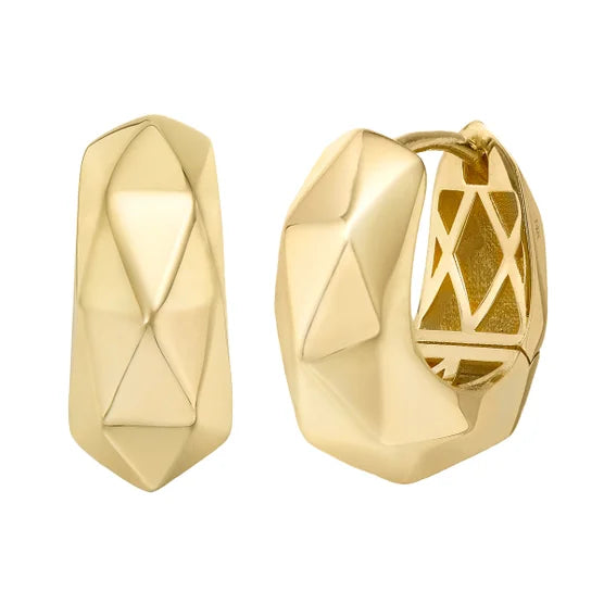 14kt Yellow Gold Huggie Hoop Earrings