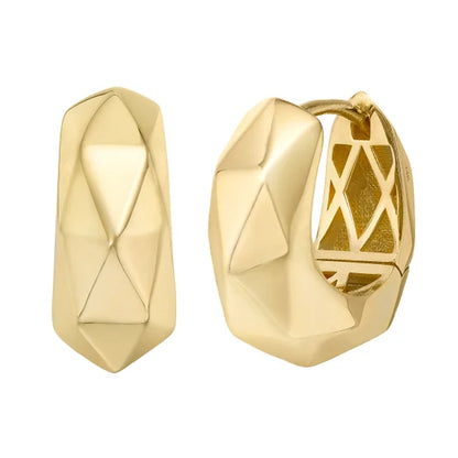14kt Yellow Gold Huggie Hoop Earrings