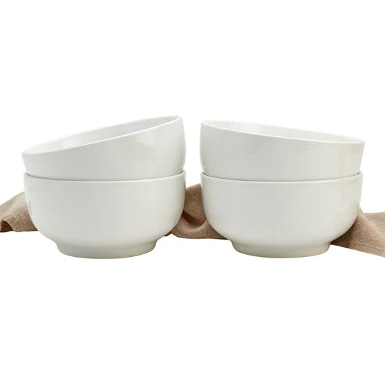 4-piece White All Purpose Bowls