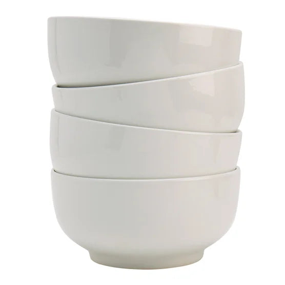 4-piece White All Purpose Bowls