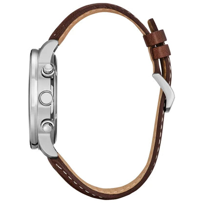 Sport Casual Brycen Stainless Steel Chronograph Men's Quartz Watch, 44mm