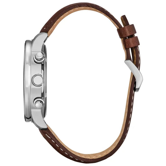 Sport Casual Brycen Stainless Steel Chronograph Men's Quartz Watch, 44mm