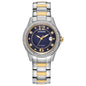 Classic Crystal Two-Tone Stainless Steel Women's Quartz Watch, 30mm