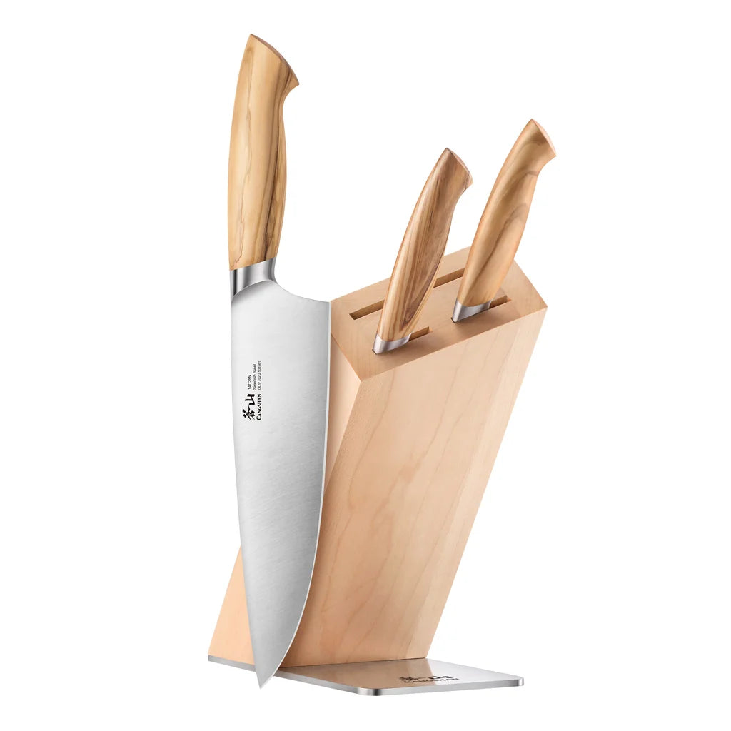 OLIV Series Swedish Steel Forged 4-piece Knife Block Set