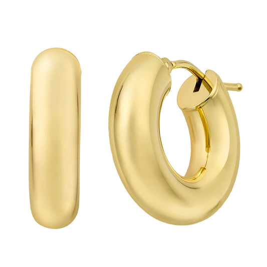14kt Yellow Gold Round Hoops
