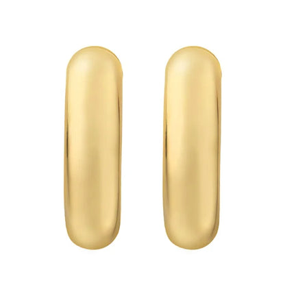 14kt Yellow Gold Round Hoops