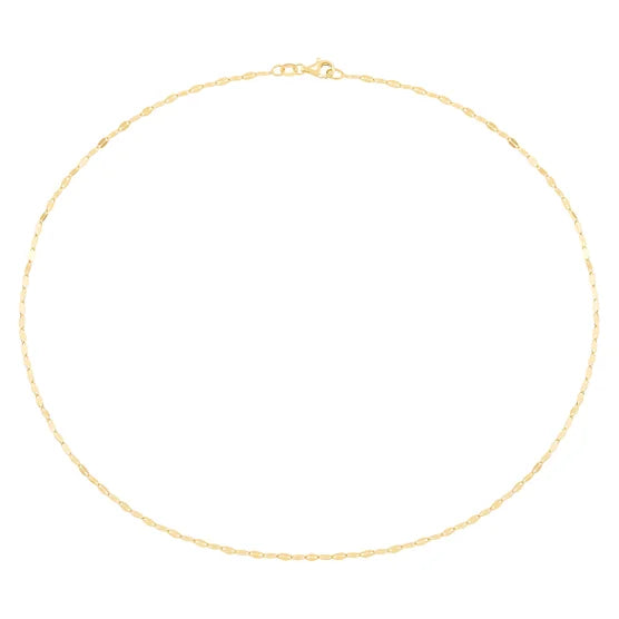 14kt Yellow Gold Mirror Necklace