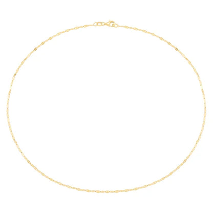 14kt Yellow Gold Mirror Necklace