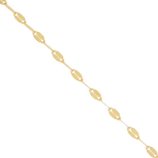 14kt Yellow Gold Mirror Necklace
