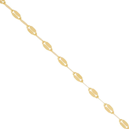 14kt Yellow Gold Mirror Necklace